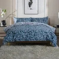 Tulle Single Reversible Duvet Set - White, Cotton