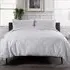 Versailles Double Silver Jacquard Duvet Set - Grey