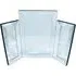 All Glass Trifold Dressing Table Mirror - Silver