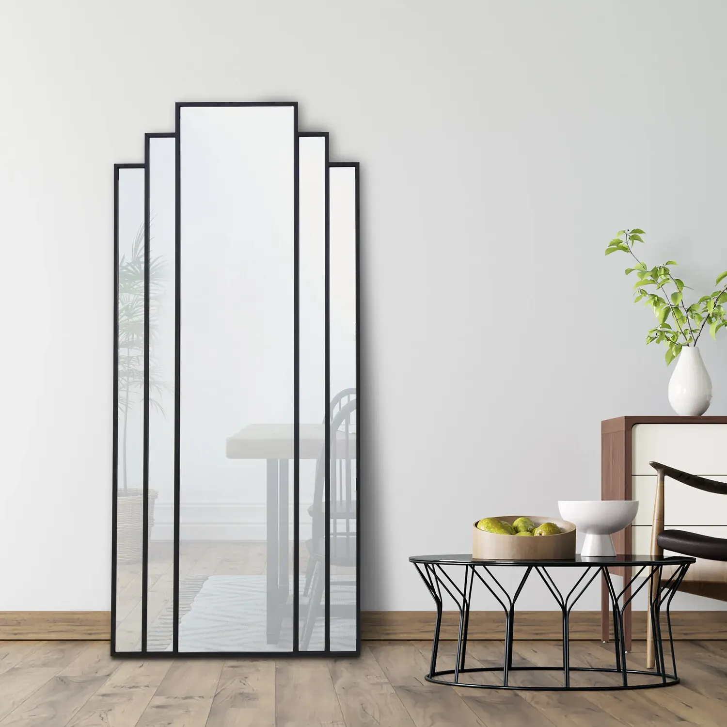 Art Deco Mirror - Black