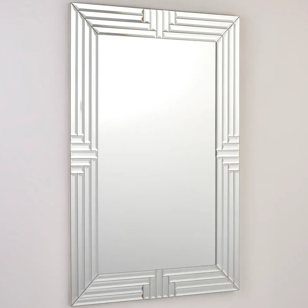 Bevelled 4 Step Glass Mirror - Silver