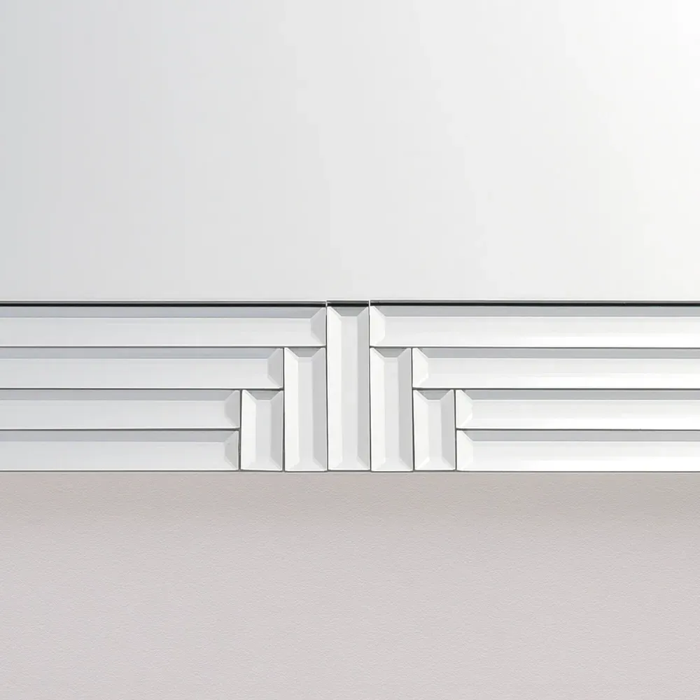 Bevelled 4 Step Glass Mirror - Silver