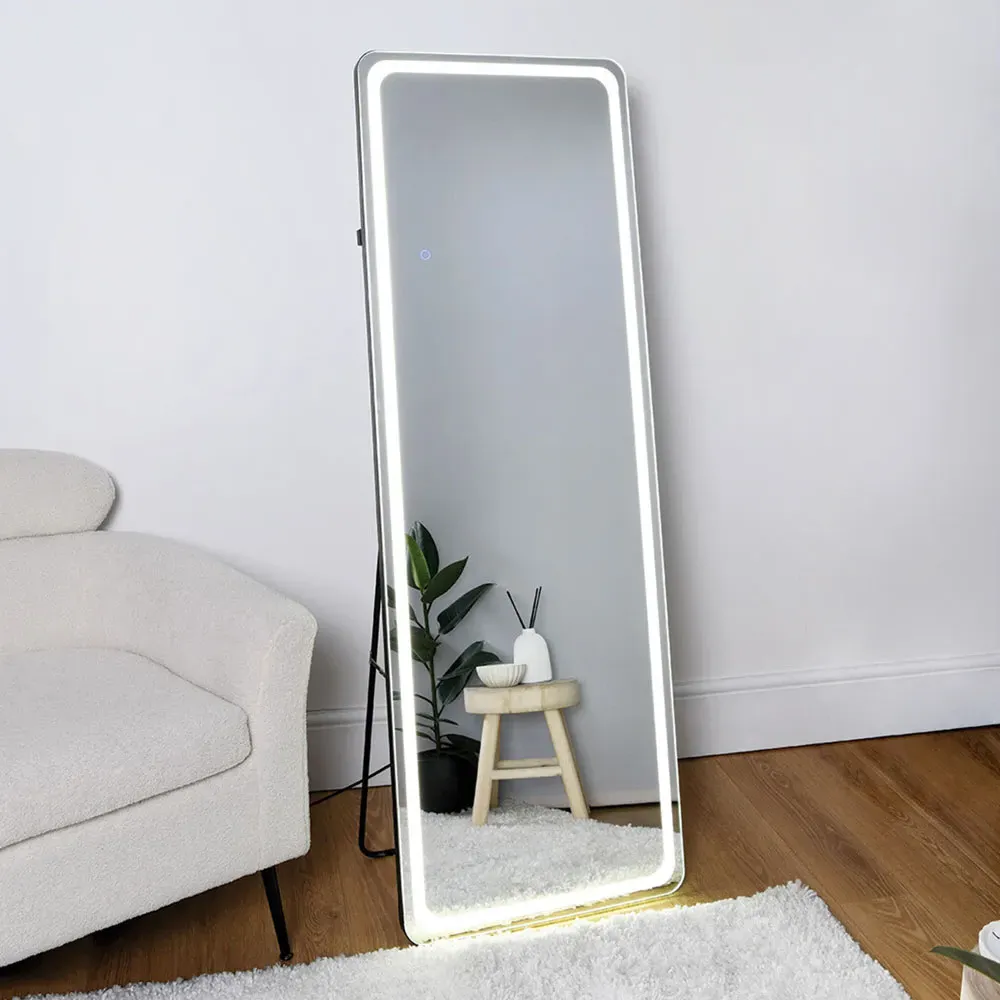 Bright LED Standing Dress Mirror