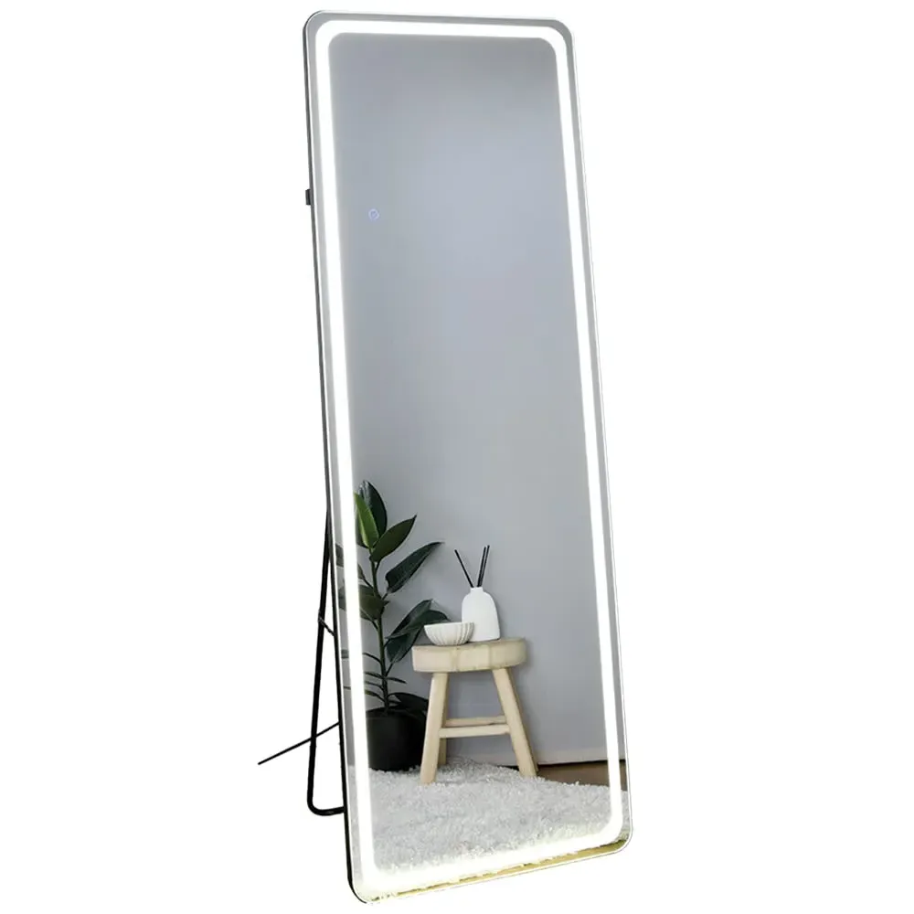 Bright LED Standing Dress Mirror image