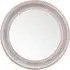 Clemence Round Bevelled Mirror - Washed Wood