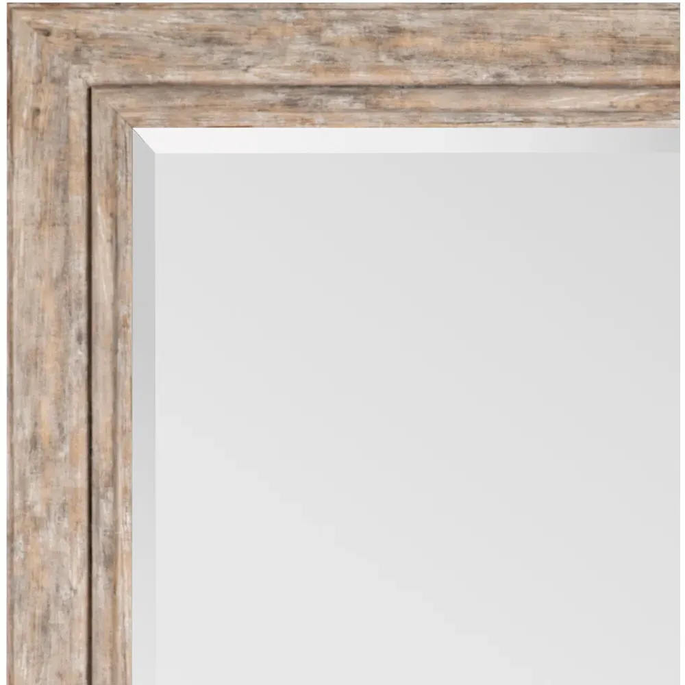 Clovelly Rectangular Framed Mirror - Wood Effect