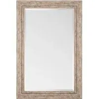 Clovelly Rectangular Framed Mirror - Wood Effect