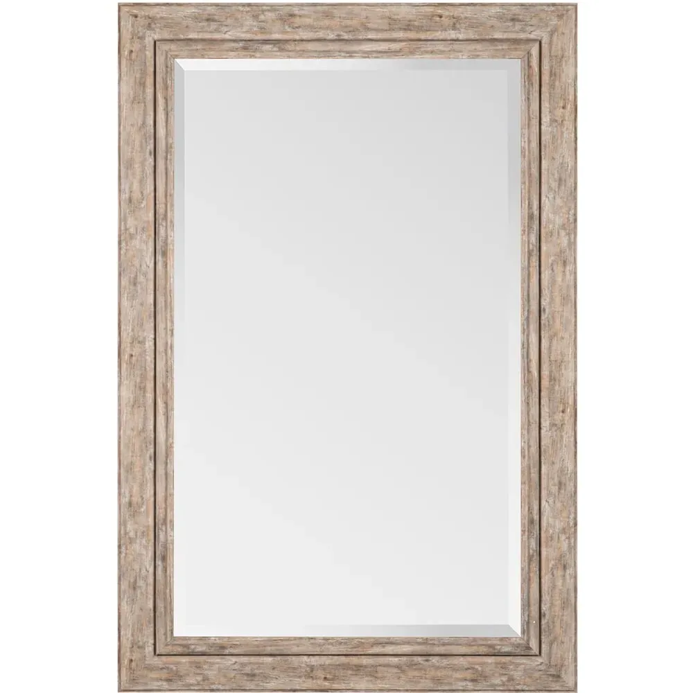 Clovelly Rectangular Framed Mirror - Wood Effect image