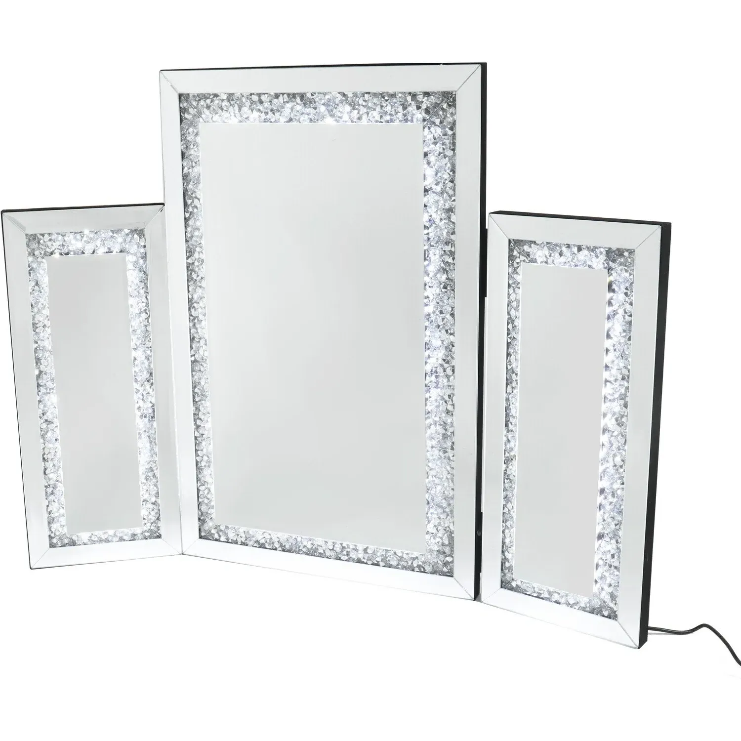 Crystal Effect LED Dressing Table Mirror image