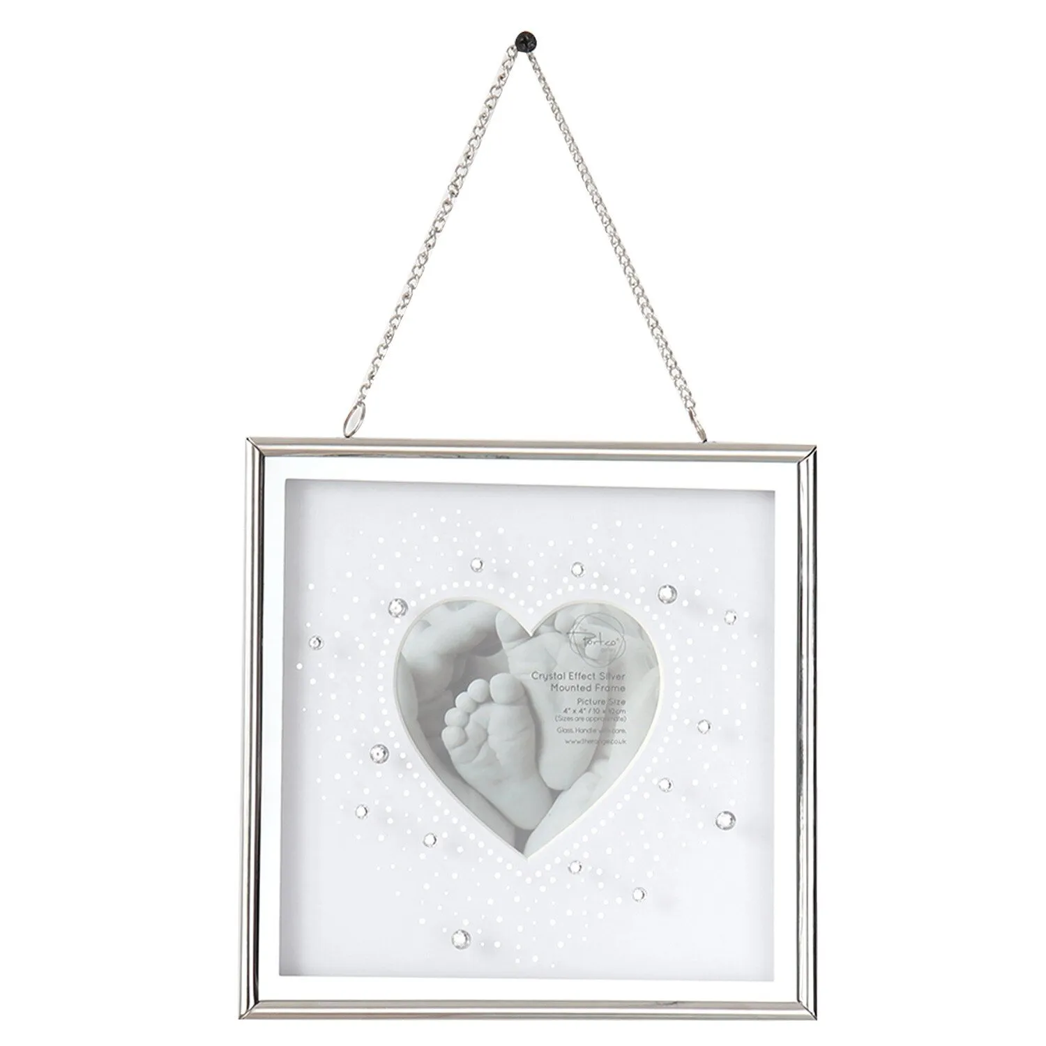 Crystal Effect Mounted Frame - Silver
