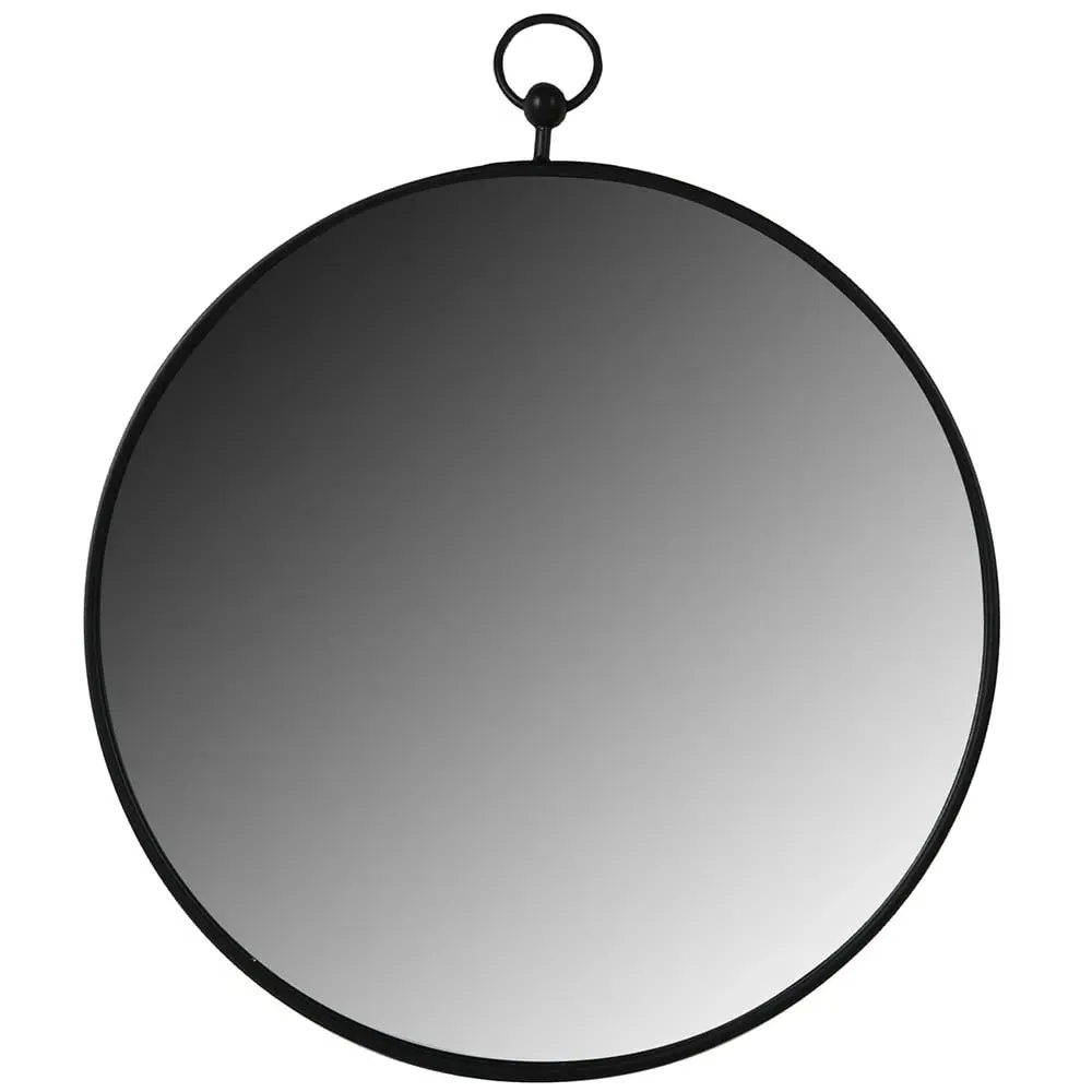 Dakota Round Wall Mirror - Black image