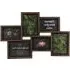 Dark Wood Effect 6 Aperture Collage Photo Frame - Brown