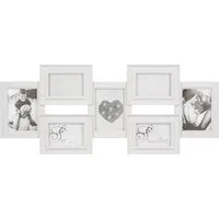 Dove Grey 7 Aperture Collage Photo Frame - Grey