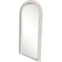 Evie Ridged Arch Lean Mirror - Cream