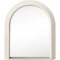 Evie Ridged Arch Lean Mirror - Cream