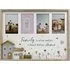 Family Floral House 4-Aperture Photo Frame - Natural