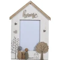 Family Home Photo Frame - White