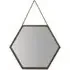 Hexagonal Framed Mirror - Natural