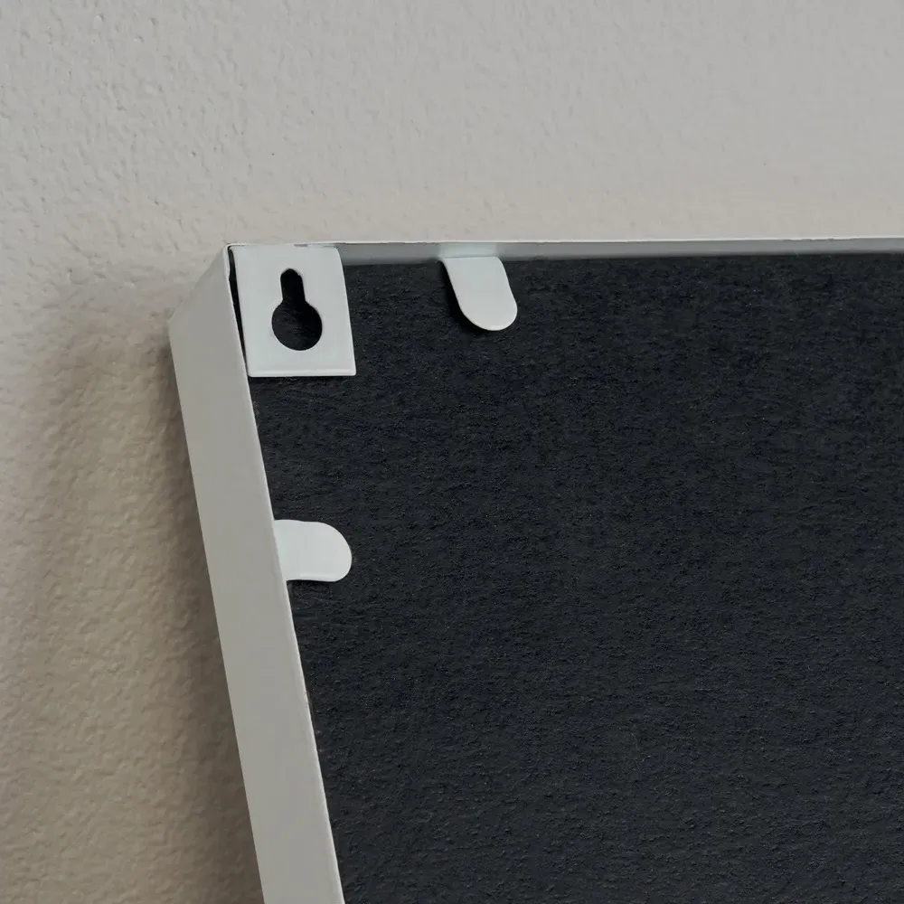 Hollywood Glam LED Wall Mirror with Shelf - White