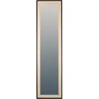 Hudson Wood Effect Free Standing Mirror - Natural Wood