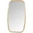 Huxley Curved Wall Mirror - Brown, Wood Effect