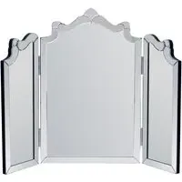 Isabella Trifold Dressing Table Mirror - Silver