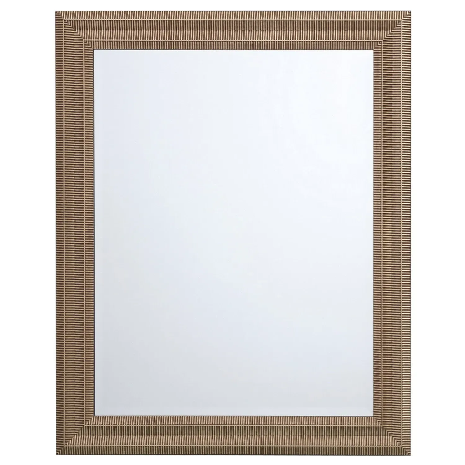 Kalani Brushed Step Wall Mirror - Gold