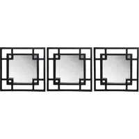 Kensington Mirrors Set of 3 - Black