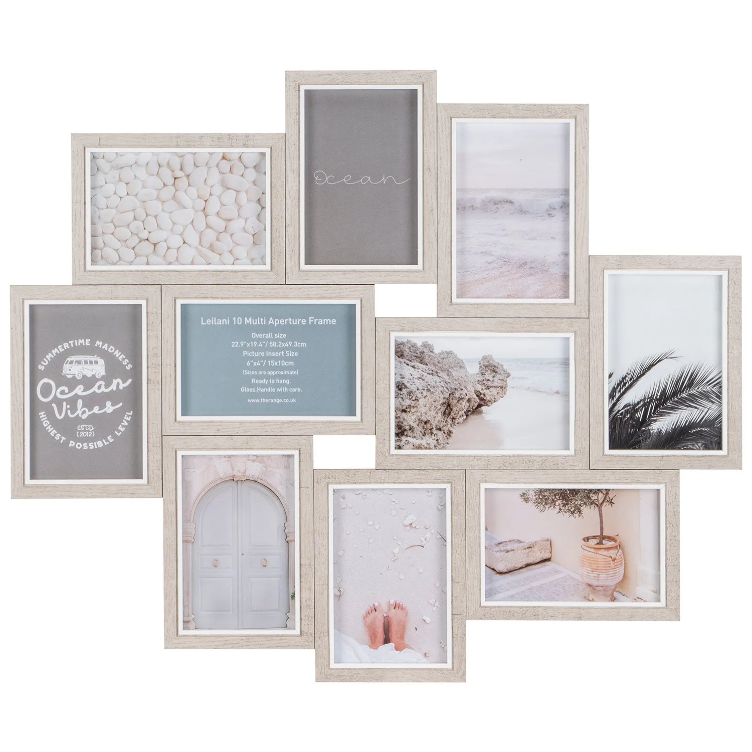 Leilani 10 Aperture Photo Frame - Cream image