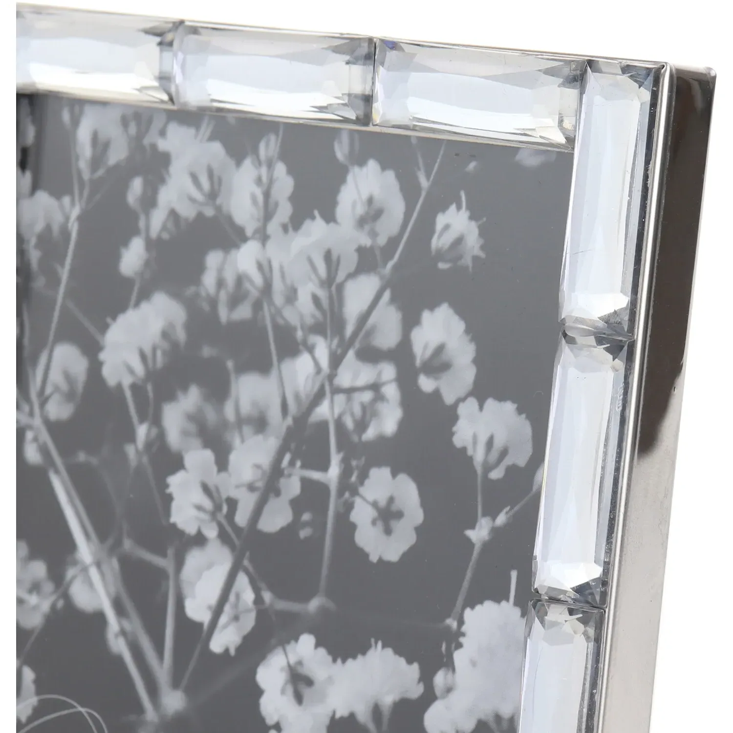 Maia All Glass Photo Frame 6x4 inch - Silver