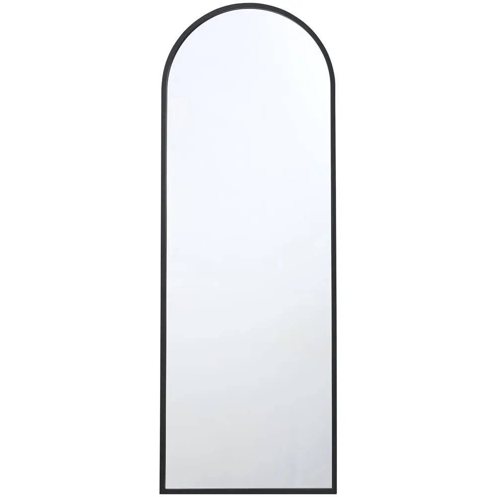 Metal Arch Dress Mirror - Black image
