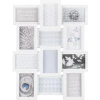Newham 12 Multi Aperture Photo Frame - White