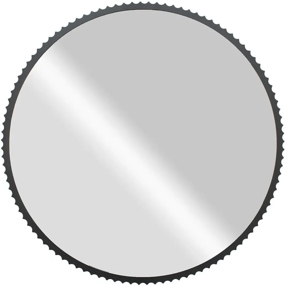 Onyx Cog Mirror - Black