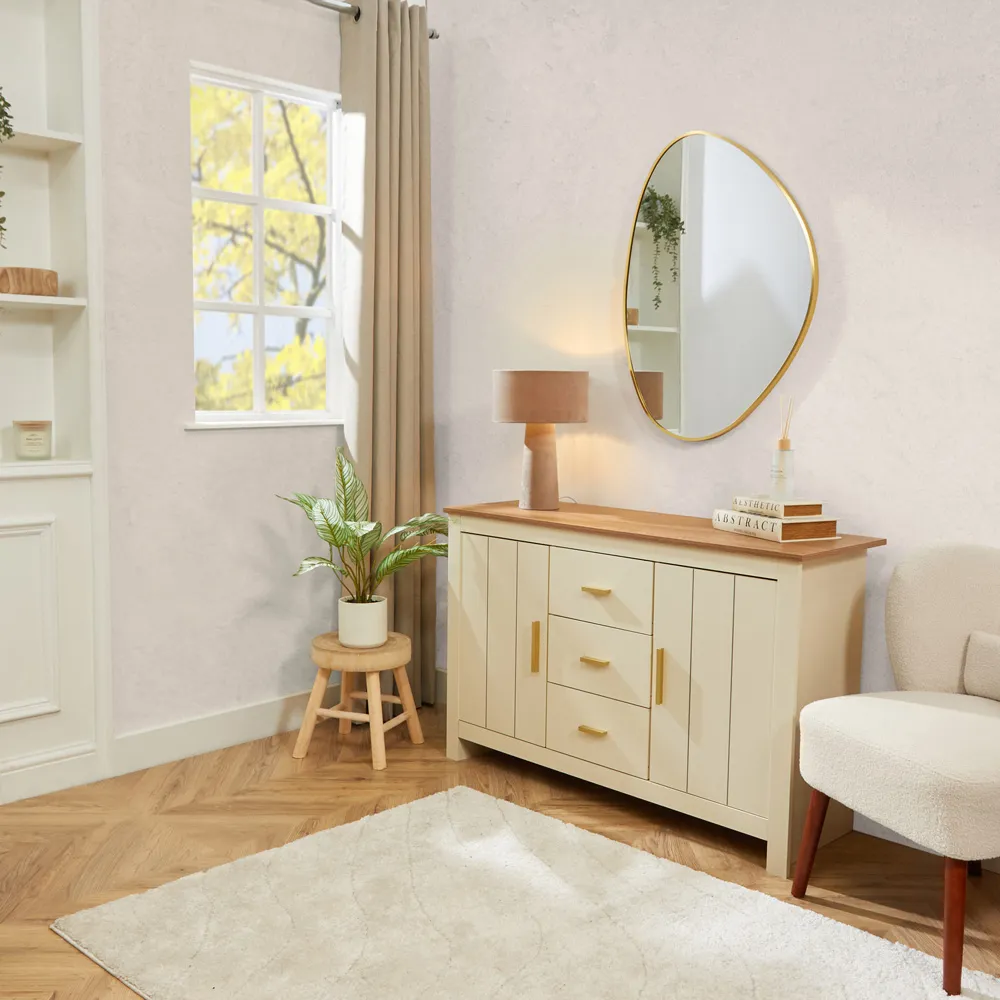 Organic Wall Mirror - Gold