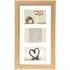 Oxford 3 Aperture Photo Frame - Brown, Wood Effect
