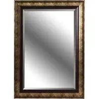 Rectangular Bevelled Mirror - Gold
