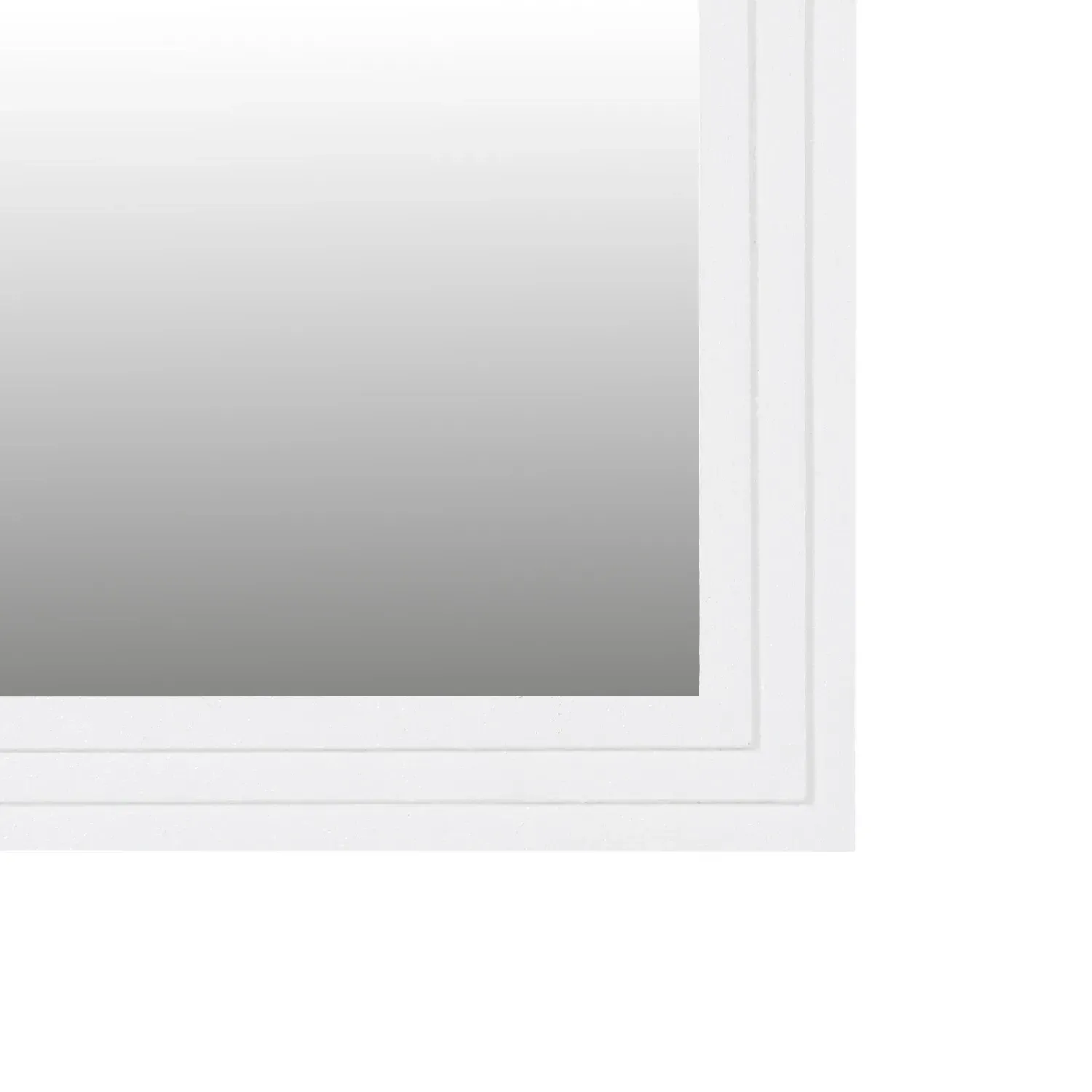 Ridge Arch Wall Mirror - White