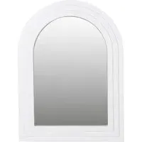 Ridge Arch Wall Mirror - White