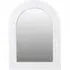 Ridge Arch Wall Mirror - White