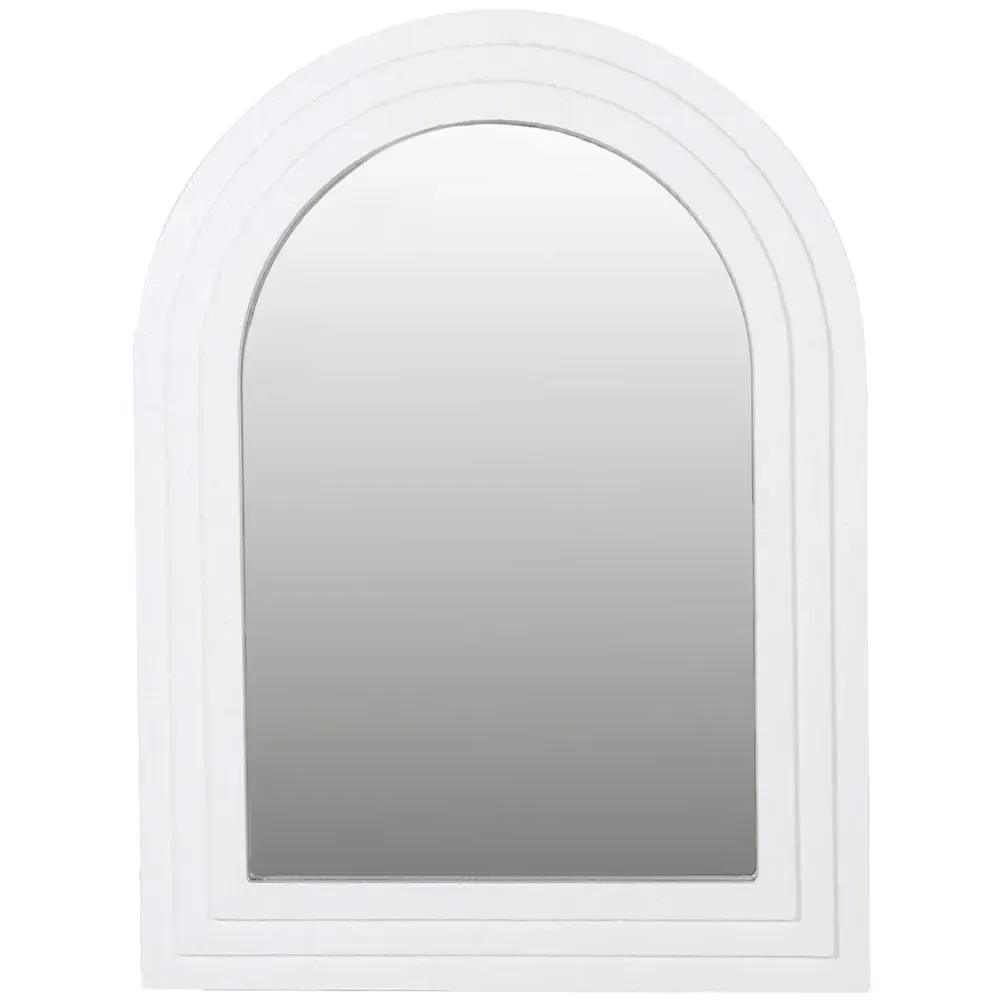 Ridge Arch Wall Mirror - White image