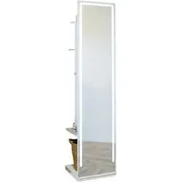 Rotating LED Compartment Mirror