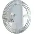Round Bevelled All Glass Mirror - Silver