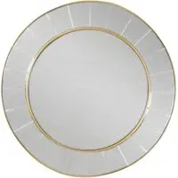 Round Bevelled Mirror - Gold