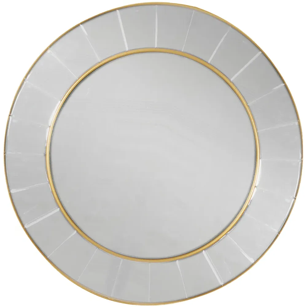 Round Bevelled Mirror - Gold image