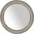 Round Bevelled Mirror - Washed Grey