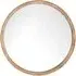 Round Mirror - Brown, Solid Wood