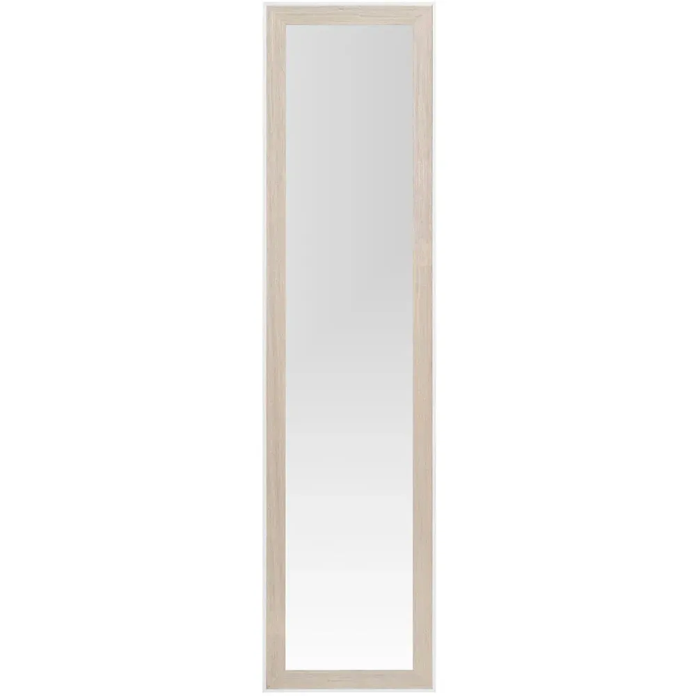 Sahara Wood Effect Mirror - Light Wood image