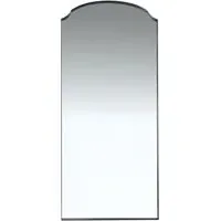 Scooped Arch Lean To Mirror - Black