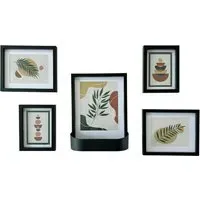 Set of 5 Frames with Shelf - Black