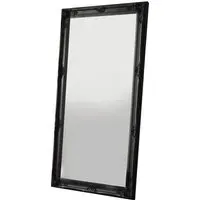 Sophia Ornate Lean To Mirror - Black, Wood